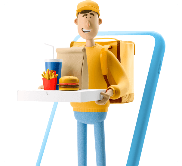 Imagem de um entregador